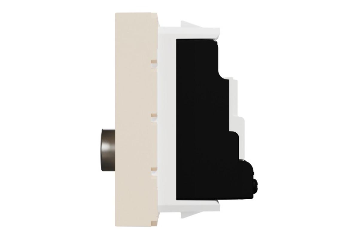 TV-розетка на один вихід, 2 модулі, бежева Unica New Studio (NU346244)