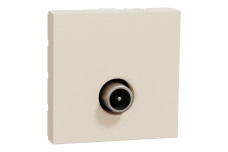 TV-розетка на один вихід, 2 модулі, бежева Unica New Studio (NU346244)