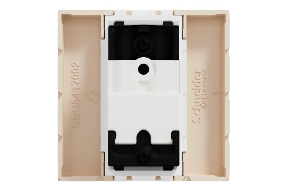 TV-розетка на один вихід, 2 модулі, бежева Unica New Studio (NU346244)