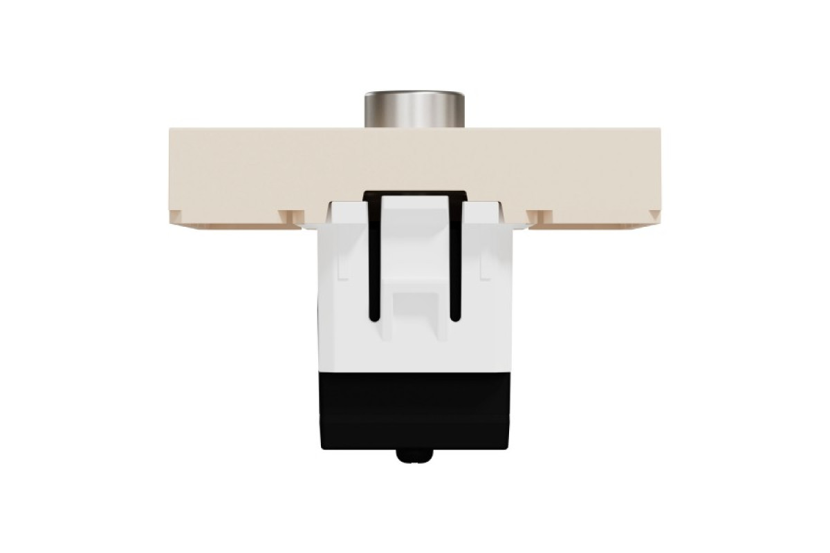 TV-розетка на один вихід, 2 модулі, бежева Unica New Studio (NU346244)