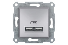 USB Розетка 2,1A Алюміній Asfora (EPH2700261)