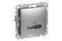 USB розетка A+C, 3 A, 45 Вт, Алюміній Sedna Design (SDD113404)