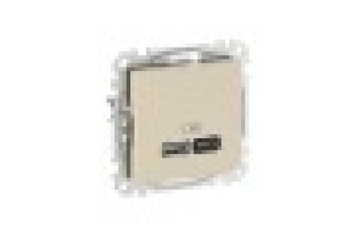 USB розетка A+C, 3 A, 45 Вт, Бежевий Sedna Design (SDD112404)