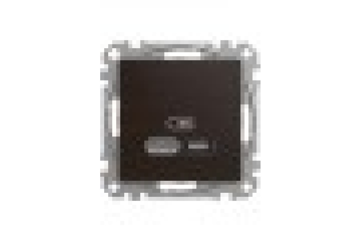 USB розетка A+C, 3 A, 45 Вт, Венге Sedna Elements (SDD181404)