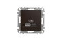 USB розетка A+C, 3 A, 45 Вт, Венге Sedna Elements (SDD181404)