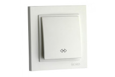 Вимикач одноклавішний проміжний, Mono Electric, DESPINA (білий) (102-190025-112)