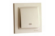 Вимикач одноклавішний проміжний, Mono Electric, DESPINA (крем) (102-170025-112)