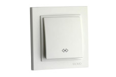 Вимикач одноклавішний проміжний, Mono Electric, DESPINA (слонова кістка) (102-010025-112)