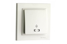 Вимикач одноклавішний прохідний з підсвіткою, Mono Electric, DESPINA (СЛОНОВА КІСТКА) (102-010025-110)