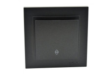 Вимикач одноклавішний прохідний, Mono Electric, DESPINA (графіт) (102-202025-109)