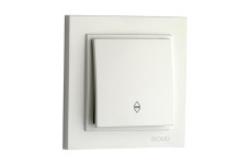 Вимикач одноклавішний прохідний, Mono Electric, DESPINA (СЛОНОВА КІСТКА) (102-010025-109)