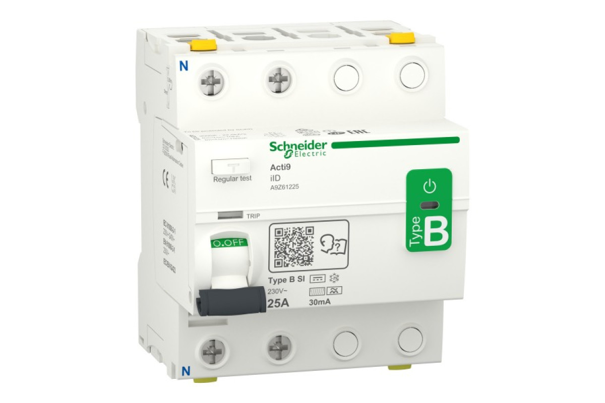 Диференційний вимикач навантаження iID 2P 25A 30mA B-SI (A9Z61225)