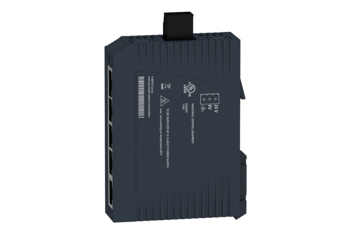 Некерований мережевий комутатор Modicon Standard, 5 портів для мідного кабелю (MCSESU053FN0)