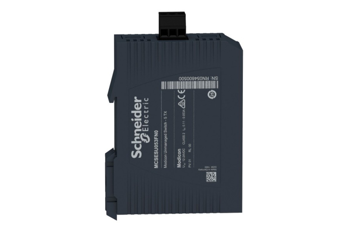 Некерований мережевий комутатор Modicon Standard, 5 портів для мідного кабелю (MCSESU053FN0)