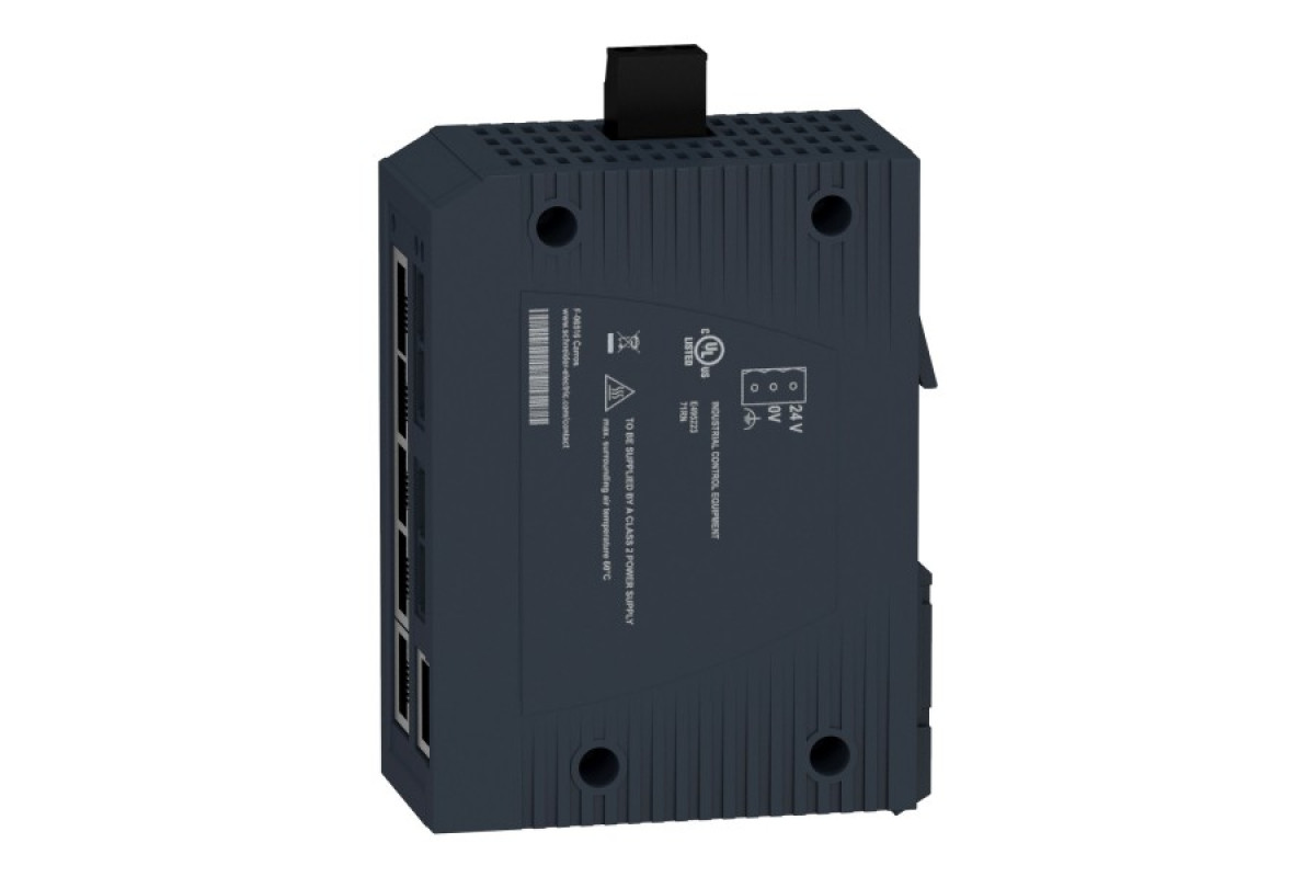 Некерований мережевий комутатор Modicon Standard, 6 портів для мідного кабелю, 2 порти для багатомодового оптоволокна (MCSESU083F2CU0)