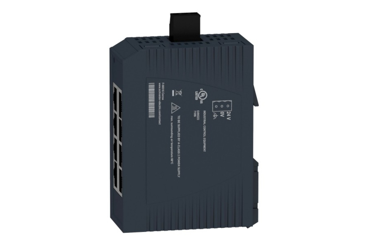 Некерований мережевий комутатор Modicon Standard, 8 портів для мідного кабелю (MCSESU083FN0)