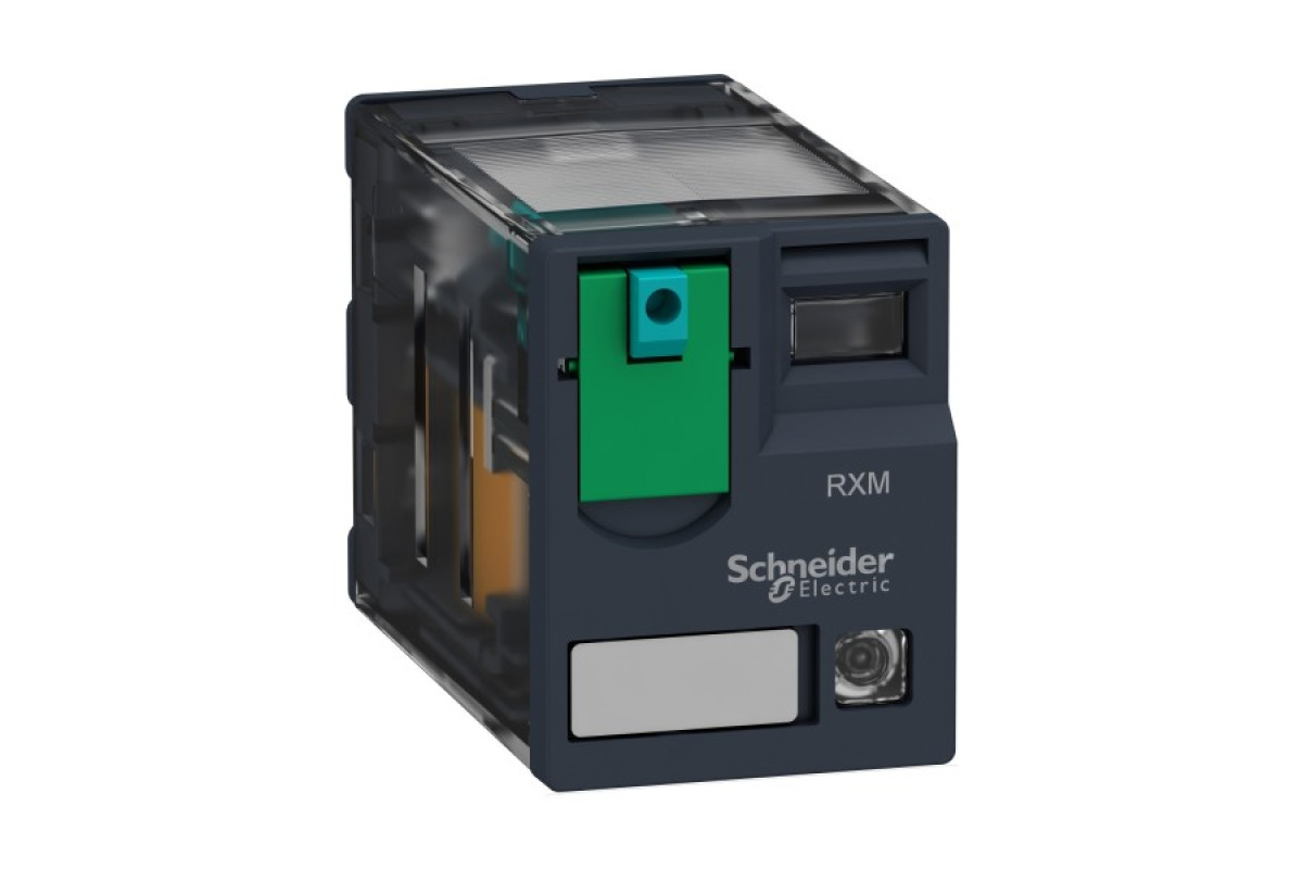 Реле мініатюрне проміжне, 4CO, світлодіод, =12В (RXM4AB2JD)