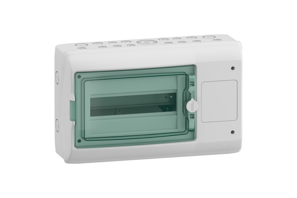 Модульный интерфейсный щит, Mureva, 1х12 модулей, 1 отверстие, (Ш)448мм x (В)280мм, клеммный блок заземления (13990)