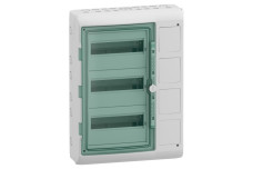 Модульний інтерфейсний щит, Mureva, 3x12 модулів, 5 отворів, (Ш)448мм x (В)460мм, клемний блок заземлення (13992)