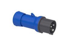 Кабельна вилка PratiKa, пряма, 16 A, 2P + E, 200-250 В AC, IP44 (PKE16M423)