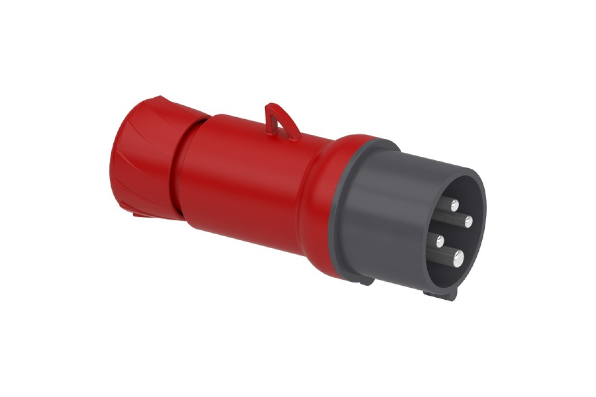 Кабельна вилка PratiKa, пряма, 16 A, 3P + E, 380-415 В AC, IP44 (PKE16M434)