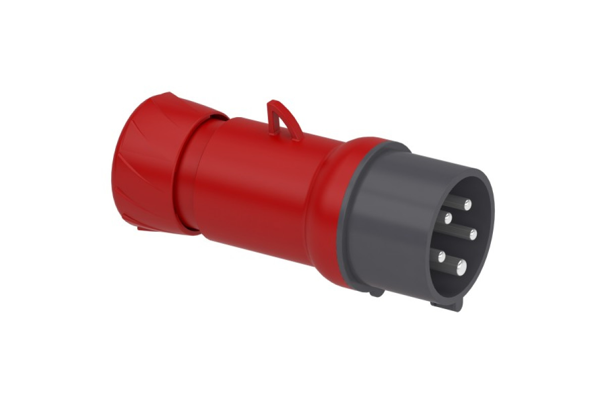Кабельна вилка PratiKa, пряма, 16 A, 3P + N + E, 380-415 В AC, IP44 (PKE16M435)