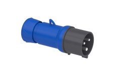 Кабельна вилка PratiKa, пряма, 32 A, 2P + E, 200-250 В AC, IP44 (PKE32M423)