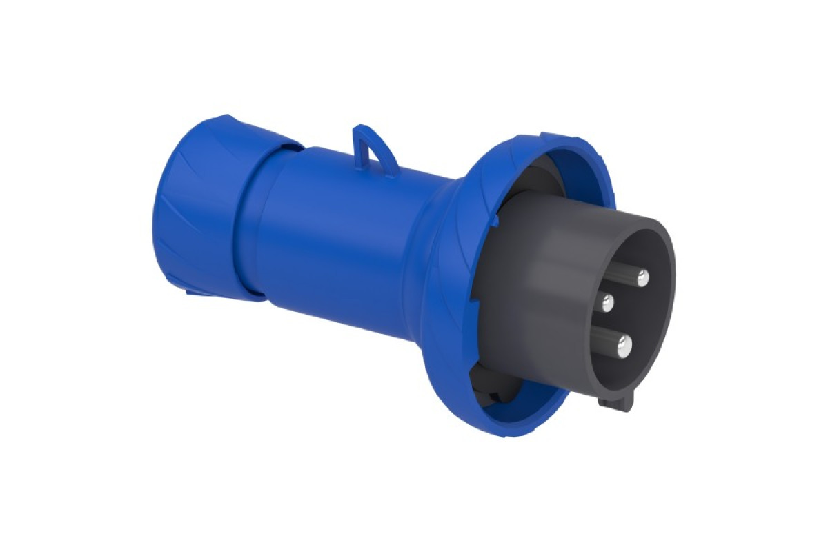 Кабельна вилка PratiKa, пряма, 32 A, 2P + E, 200-250 В AC, IP67 (PKE32M723)