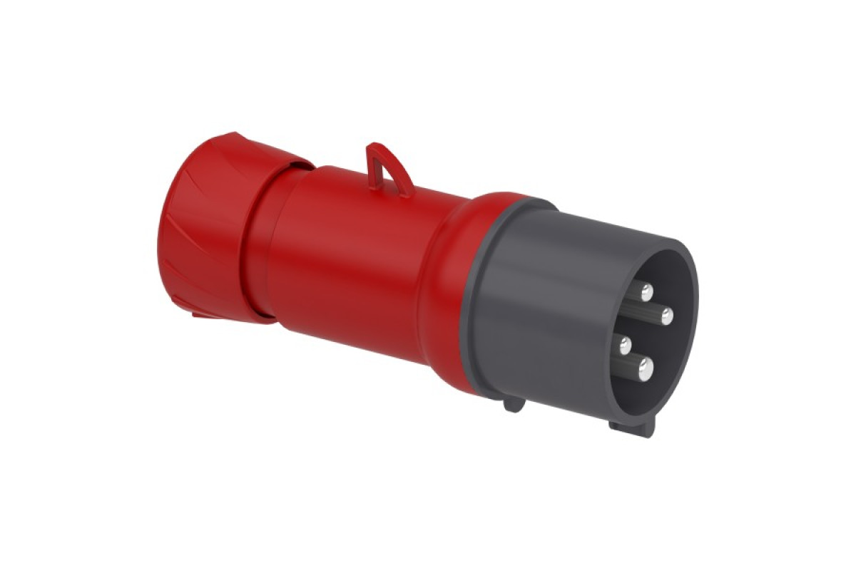 Кабельна вилка PratiKa, пряма, 32 A, 3P + E, 380-415 В AC, IP44 (PKE32M434)