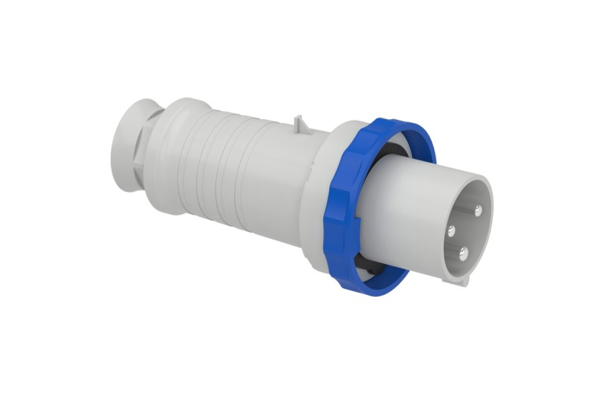 Кабельна вилка гвинтова 63А 2P+E IP67 220В (81378)