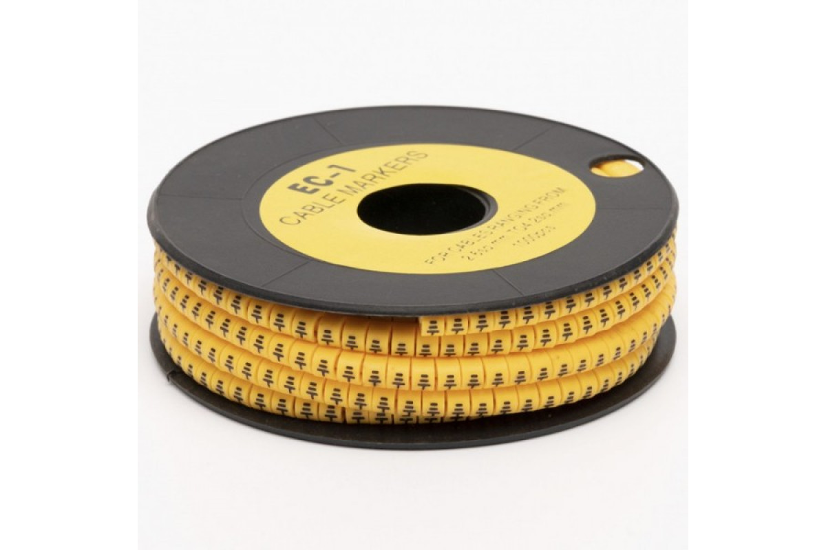 Маркувальна бірка ЕС-1 (2,6-4,2 мм²) символ "земля" (502621/з)