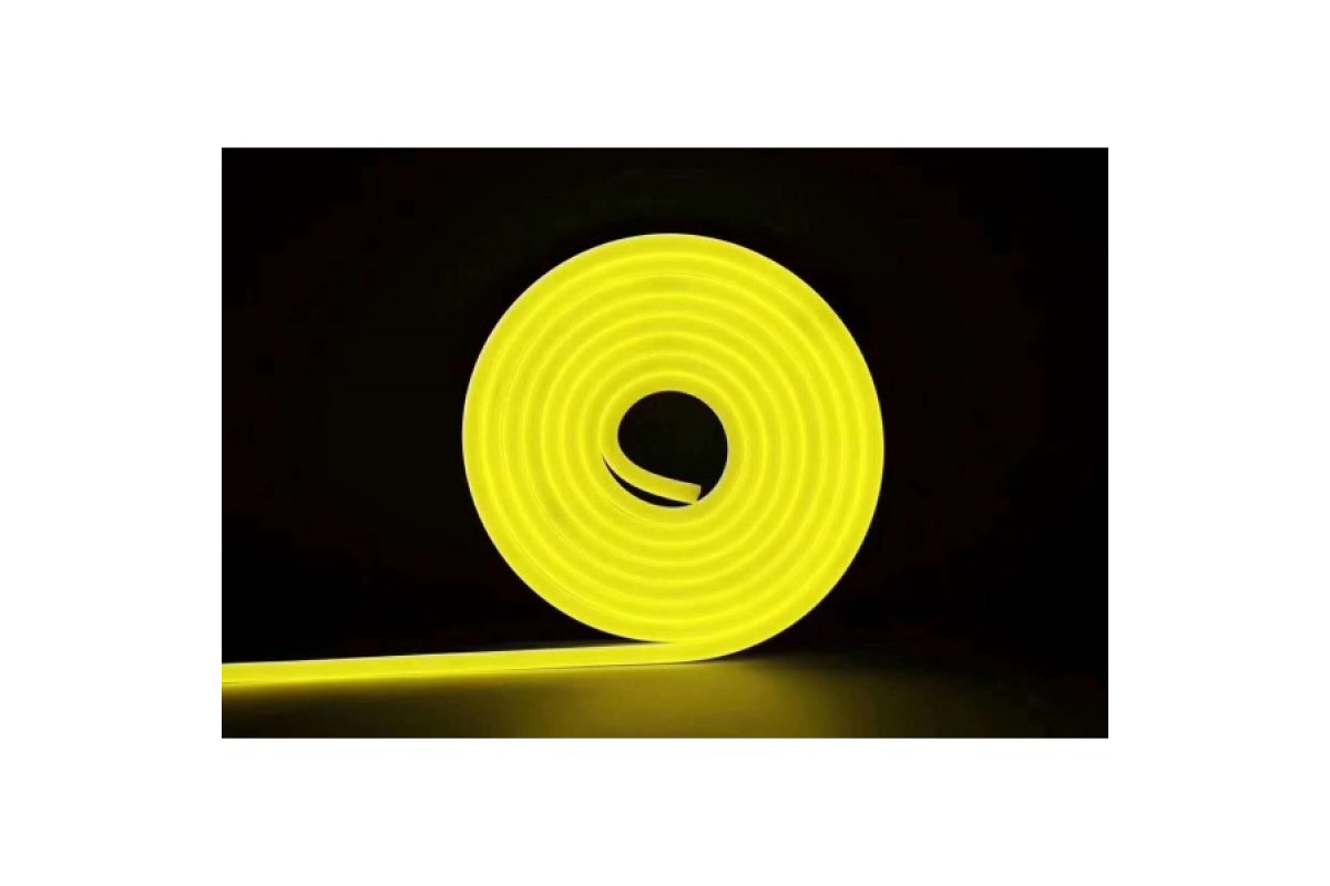 Світлодіодний неон PROLUM™ 6x12, IP68, 12V, Series "GT", Жовтий, PRO (120033)