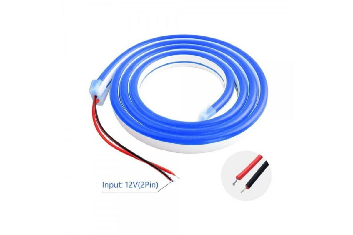 Світлодіодний неон PROLUM™ 6x12, IP68, 12V, Series "GT", Синій, PRO (120039)