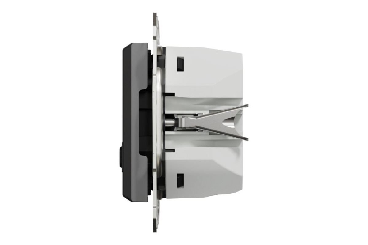 USB розетка А+С, 3 А, 45 Вт, антрацит (EPH2700471)