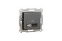 USB розетка А+С, 3 А, 45 Вт, антрацит (EPH2700471)