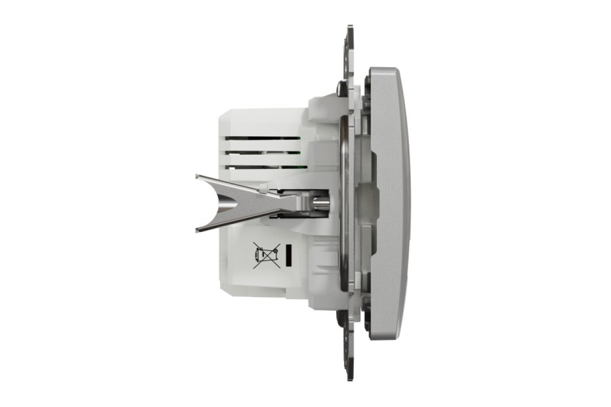 USB розетка ип A+C 2,4A Алюміній Sedna Design (SDD113402)