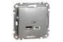 USB розетка ип A+C 2,4A Алюміній Sedna Design (SDD113402)