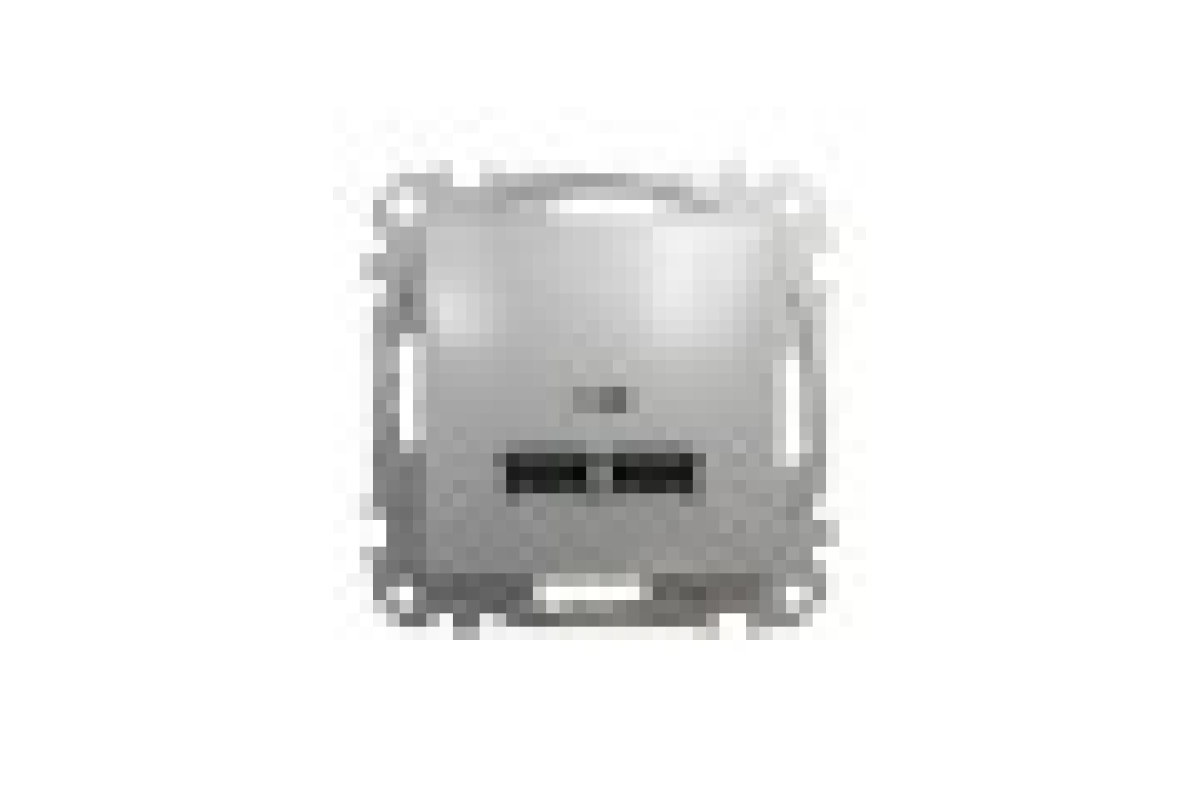 USB розетка тип A+A 2,1A Алюминий Sedna Design (SDD113401)
