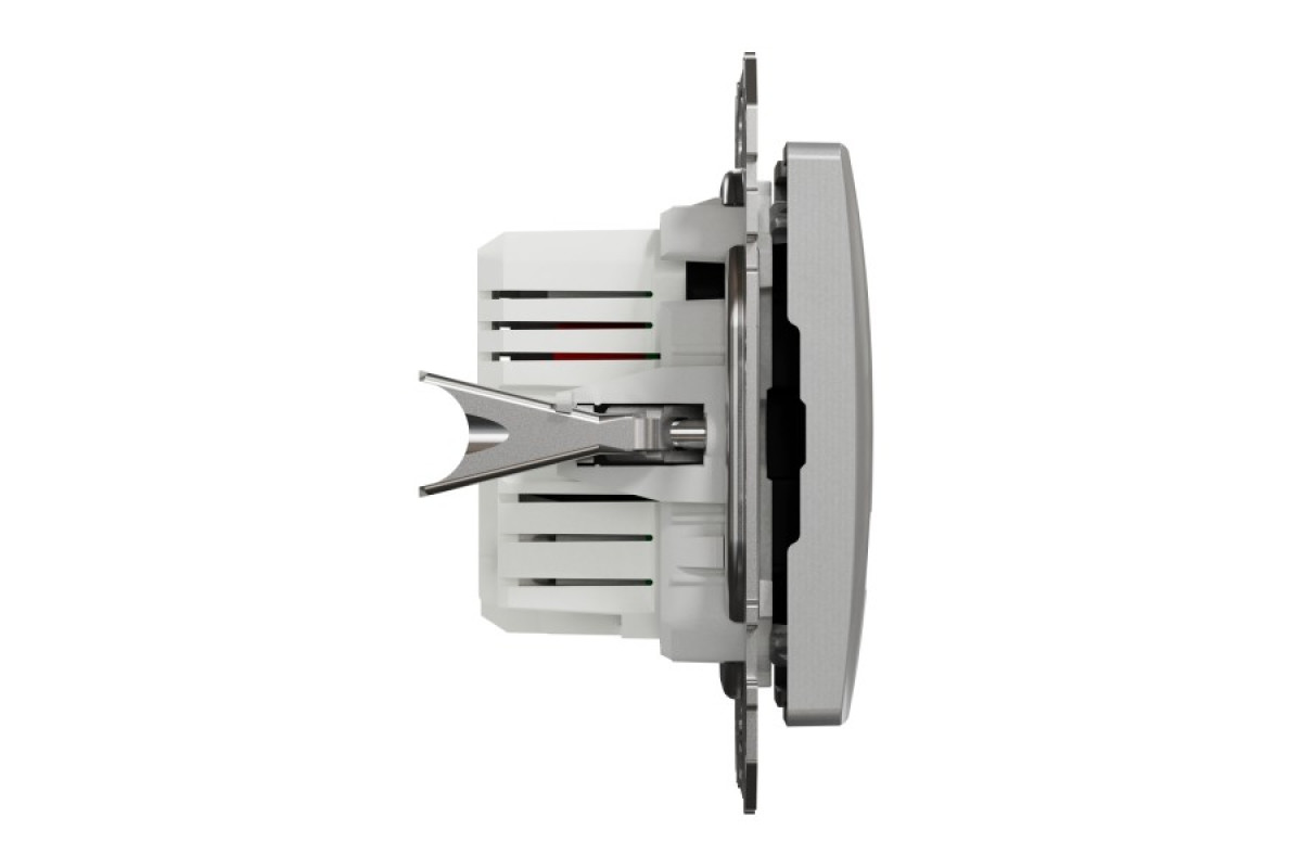 USB розетка тип A+A 2,1A Алюминий Sedna Design (SDD113401)