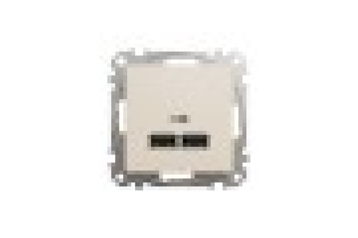 USB розетка тип A+A 2,1A Бежевий Sedna Design (SDD112401)