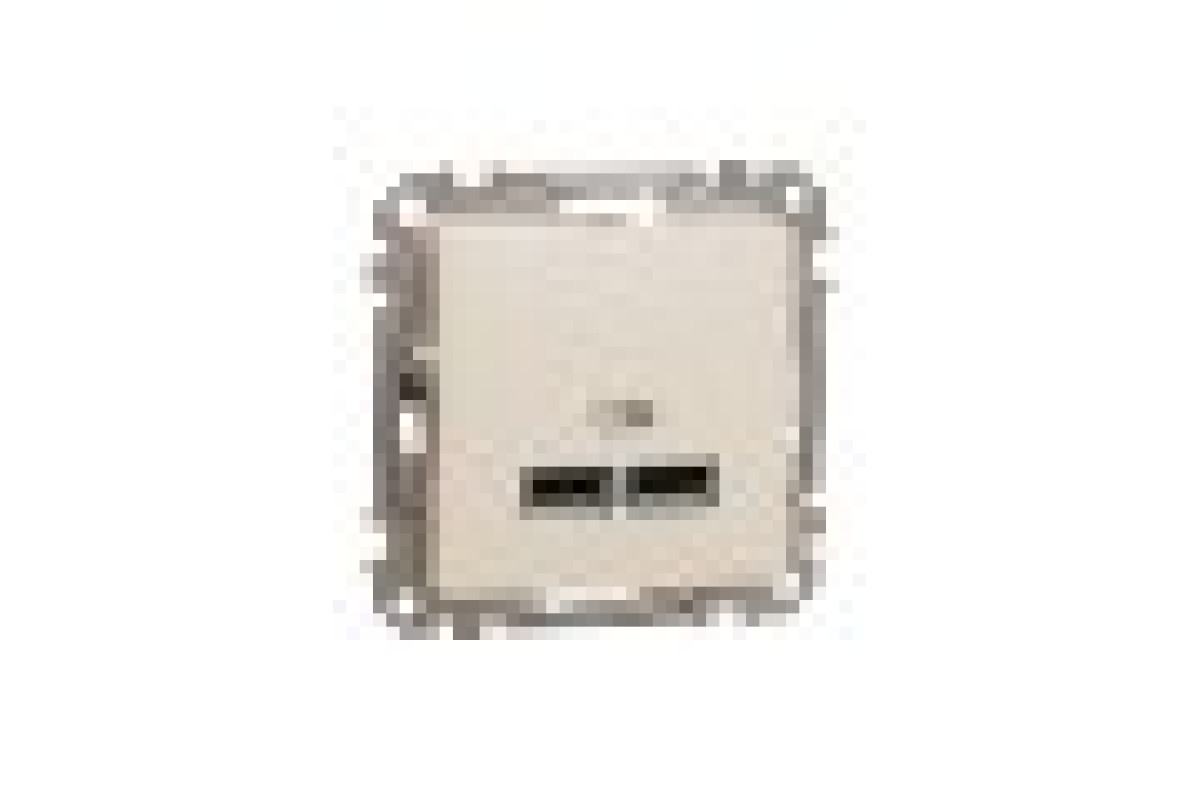 USB розетка тип A+A 2,1A Бежевий Sedna Design (SDD112401)