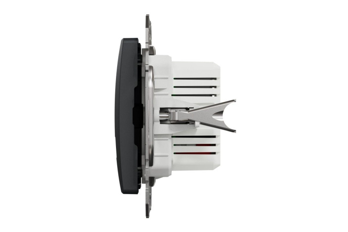 USB розетка тип A+A 2,1A Чорний Sedna Design (SDD114401)