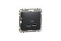 USB розетка тип A+A 2,1A Чорний Sedna Design (SDD114401)