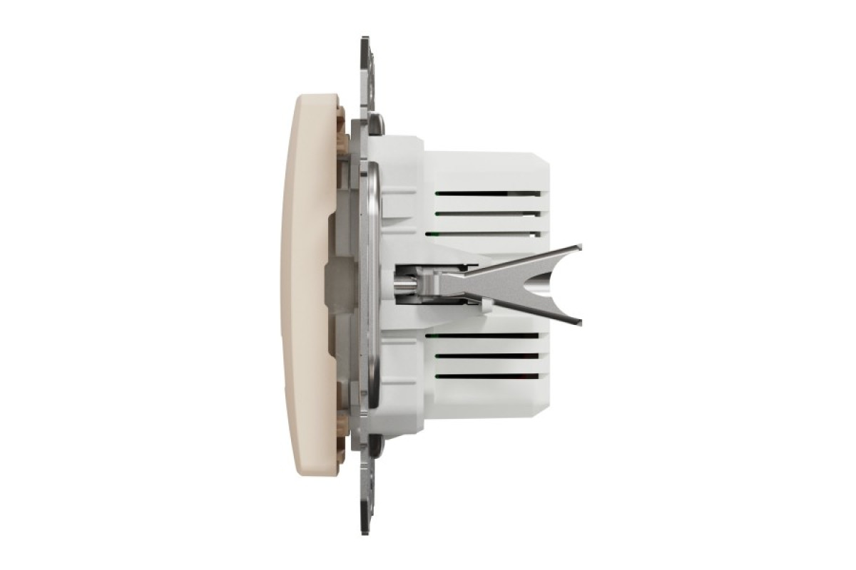 USB розетка тип A+C 2,4A Бежевий Sedna Design (SDD112402)