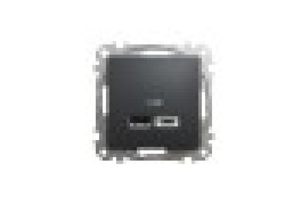 USB розетка тип A+C 2,4A Чорний Sedna Design (SDD114402)