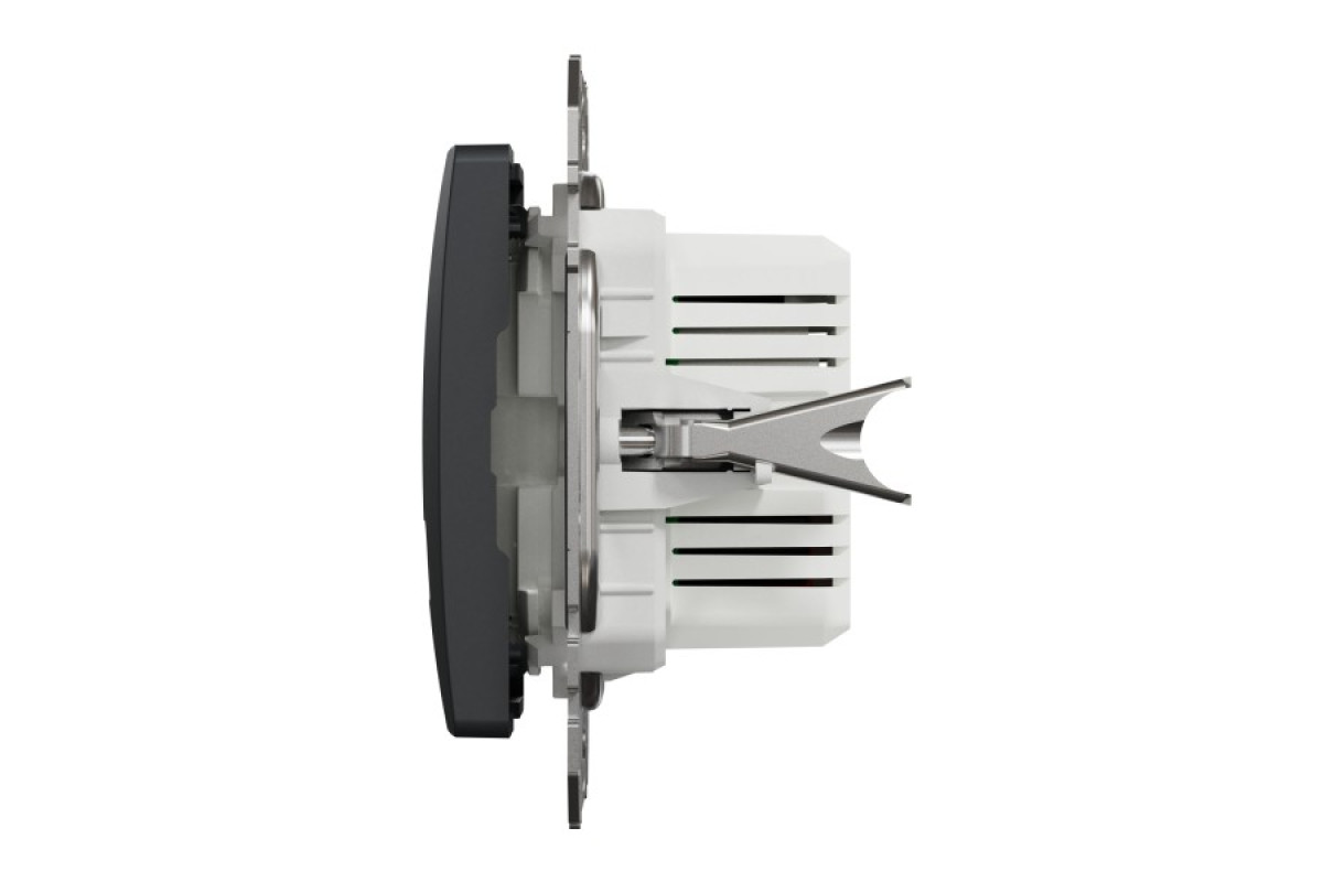 USB розетка тип A+C 2,4A Чорний Sedna Design (SDD114402)