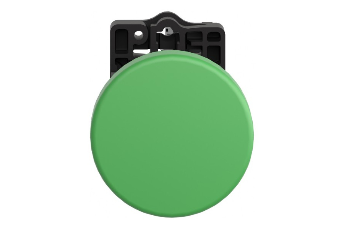 Грибовидная кнопка зеленого цвета диаметром 40 мм, 1NO (XA2EC31)