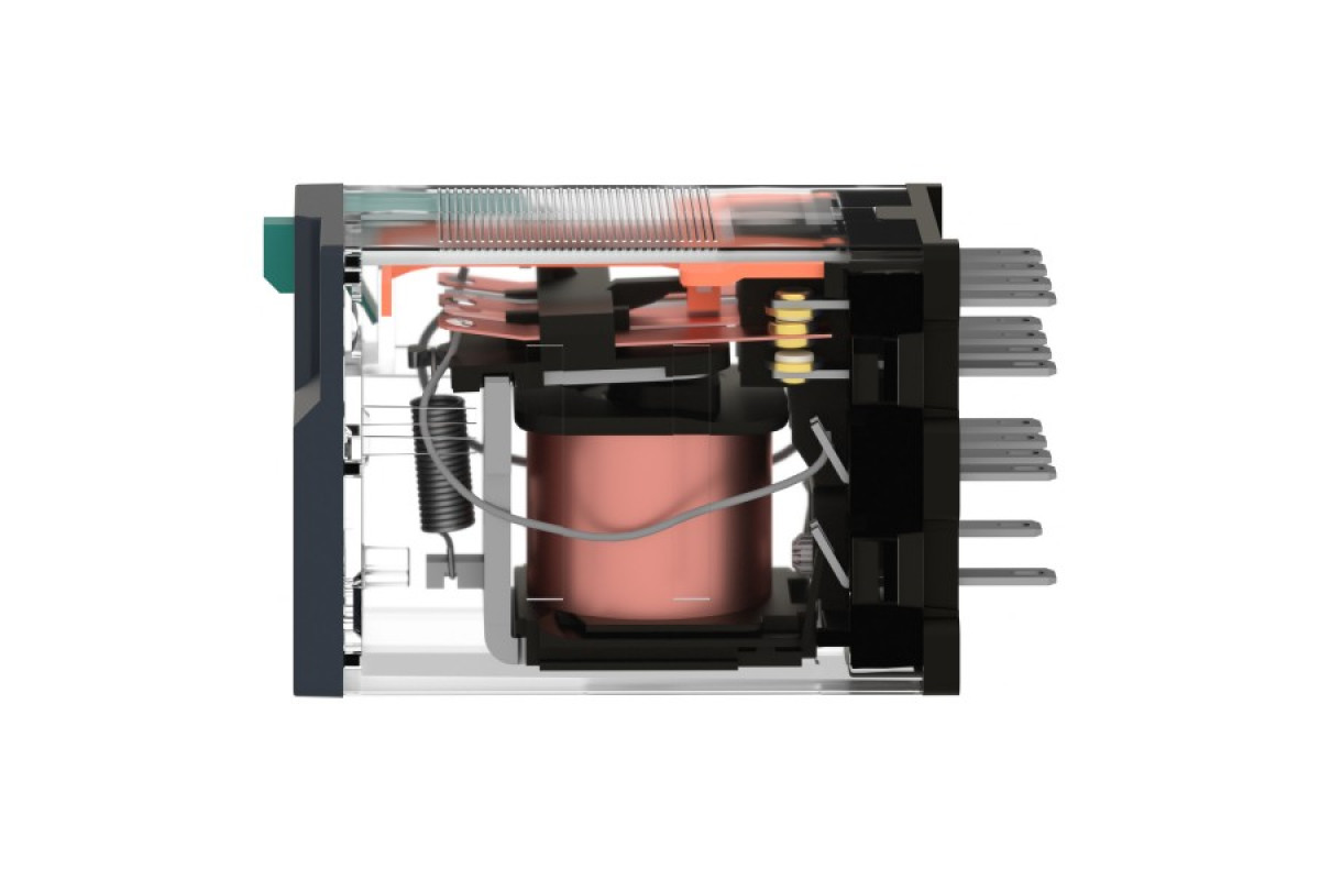 Реле мініатюрне проміжне, 4CO, слабкострумове =24В (RXM4GB1BD)