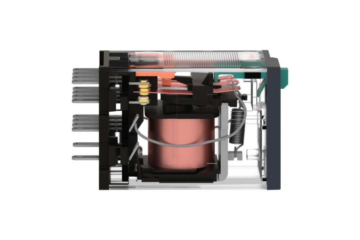 Реле мініатюрне проміжне, 4CO, слабкострумове =24В (RXM4GB1BD)