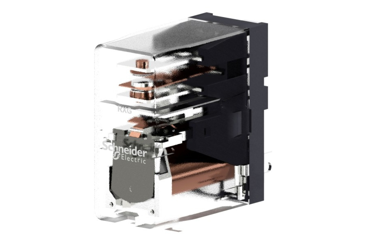 Реле управління - Zelio RXG - 1 C/O стандарт - 24 V DC - 10 A - Clear (RXG15BD)